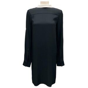 No. 21 Black / White 2023 Ruffle Midi Dress